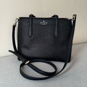 Kate spade sparkle black purse .